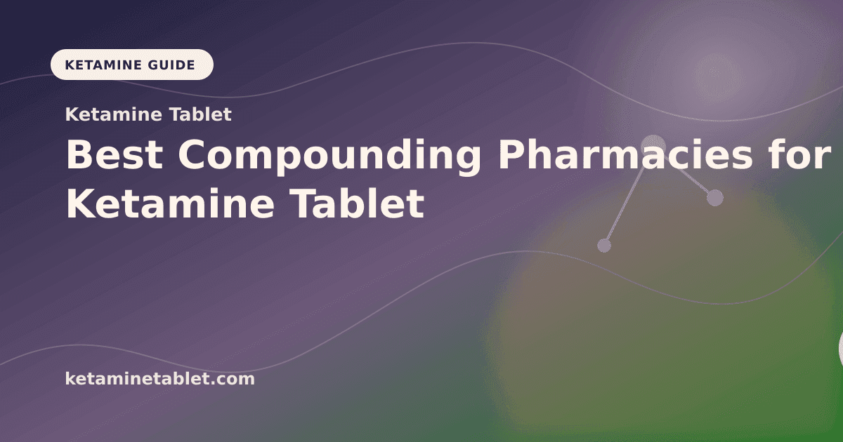 Best Compounding Pharmacies for Ketamine Tablet article visual for Ketamine Tablet