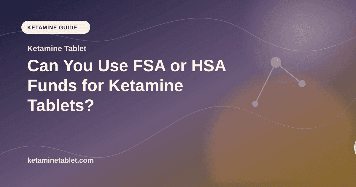 Can You Use FSA or HSA Funds for Ketamine Tablets? article visual for Ketamine Tablet