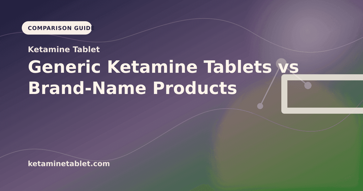 Generic Ketamine Tablets vs Brand-Name Products article visual for Ketamine Tablet