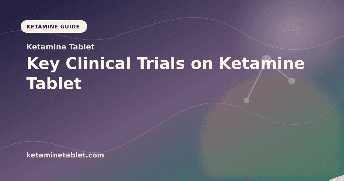 Key Clinical Trials on Ketamine Tablet article visual for Ketamine Tablet