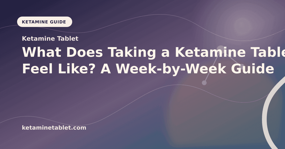 What Does Taking a Ketamine Tablet Feel Like? A Week-by-Week Guide article visual for Ketamine Tablet