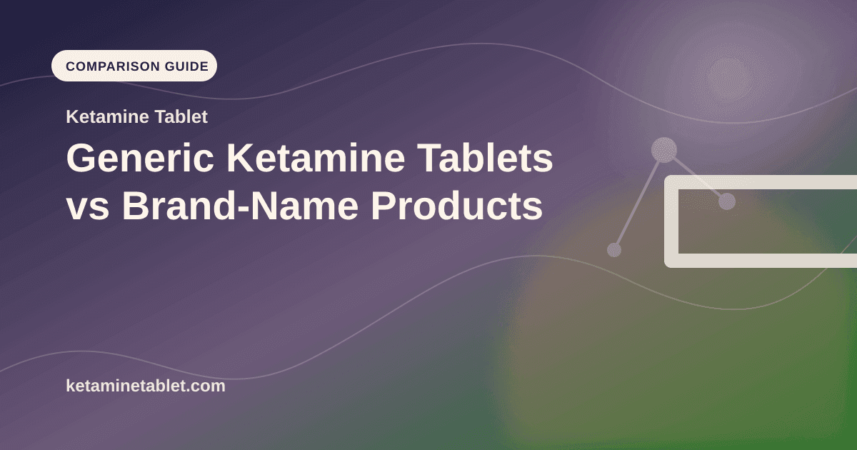 Generic Ketamine Tablets vs Brand-Name Products article visual for Ketamine Tablet
